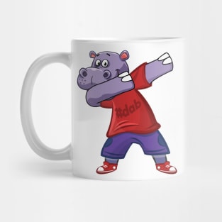 'Dabbing Dancing Hippo' Funny Dabbing Animal Gift Mug